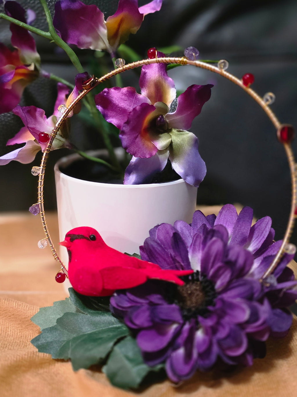 Cardinal Bloom Suncatcher