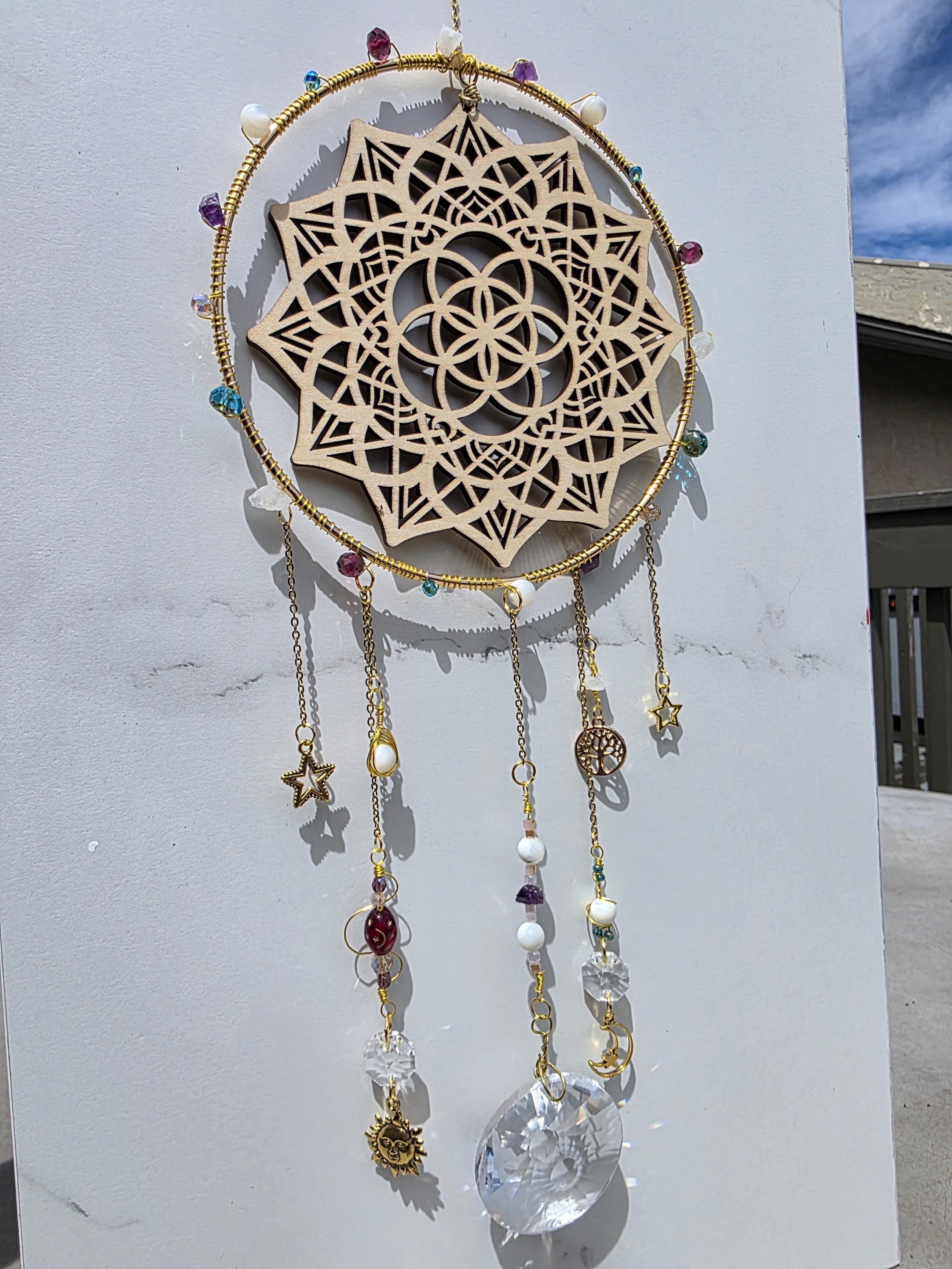 Seed of Life Mandala Suncatcher