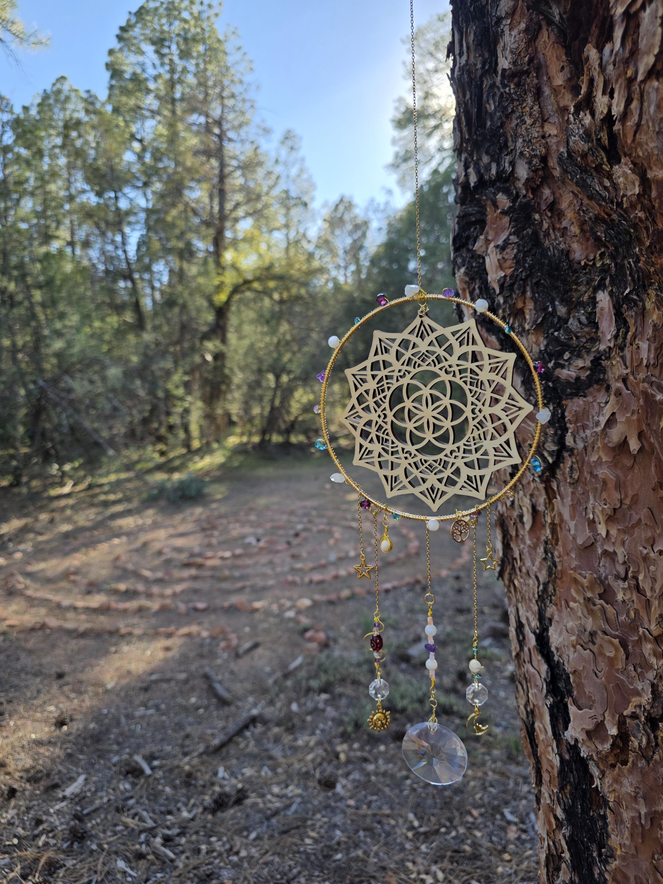 Seed of Life Mandala Suncatcher